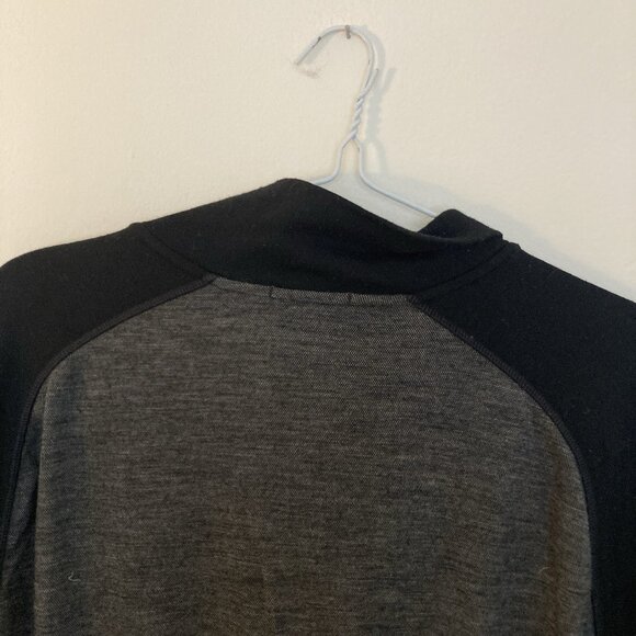 Smartwool Men’s Merino Wool Quarter Zip Sweater Black Gray Size 2XL - Picture 5 of 5